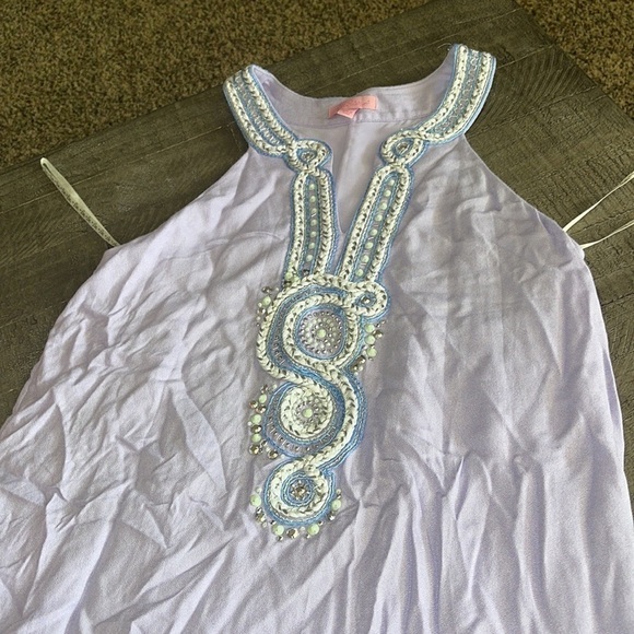 Lilly Pulitzer Valli Soft Shift Dress Light Lilac Verbena Size Small - Picture 7 of 13